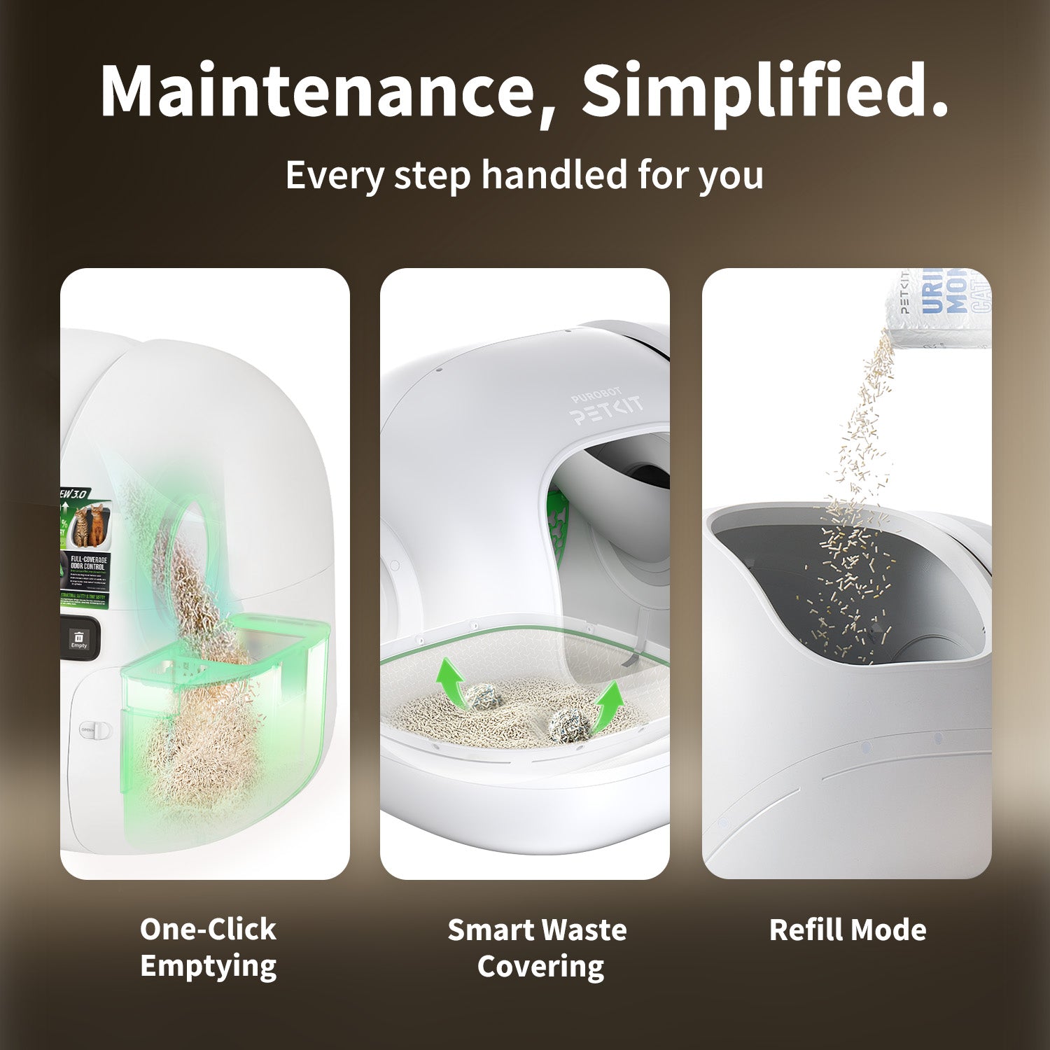 Purobot max 3 Automatic Cat Litter Box -EU plug
