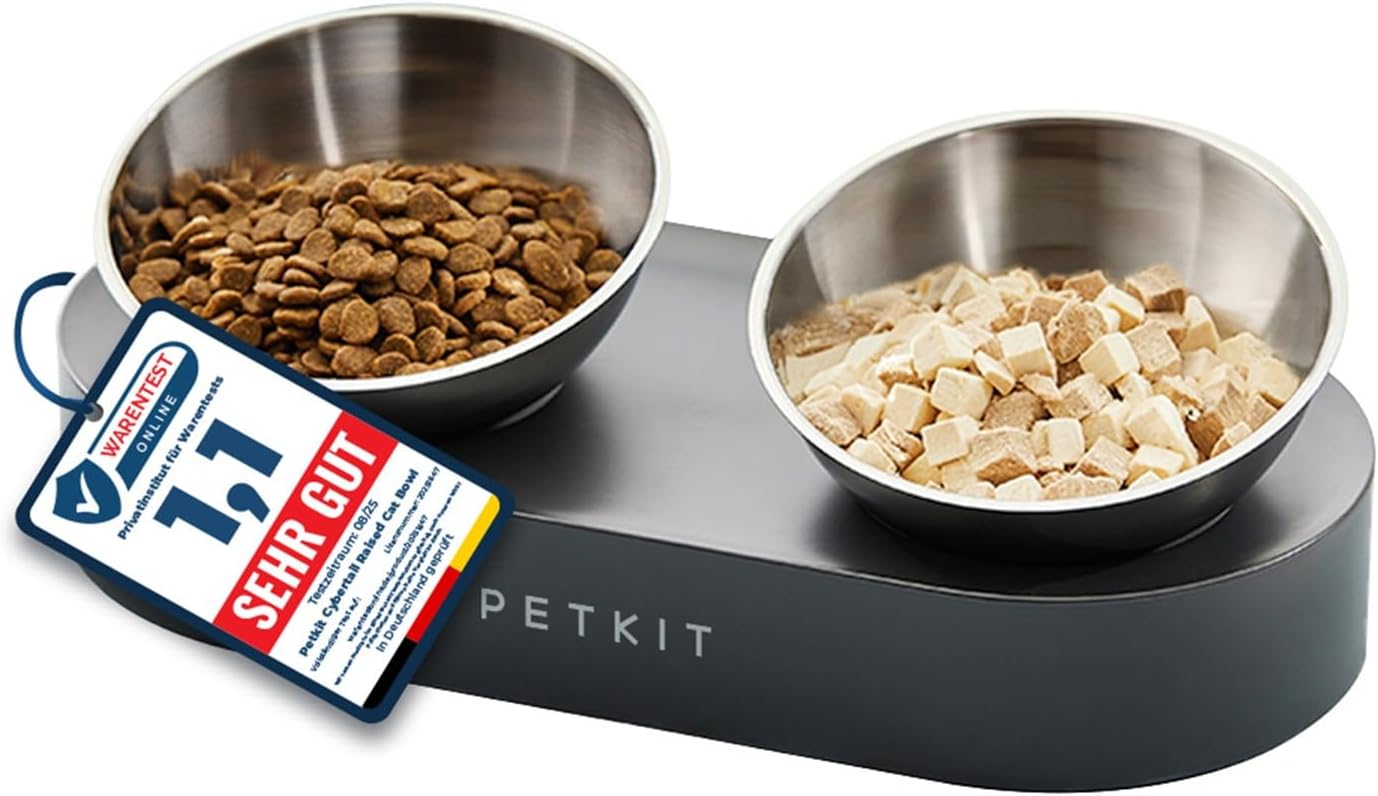 Stainless Steel Tilted Non-Slip No-Spill Pet Feeding Bowl