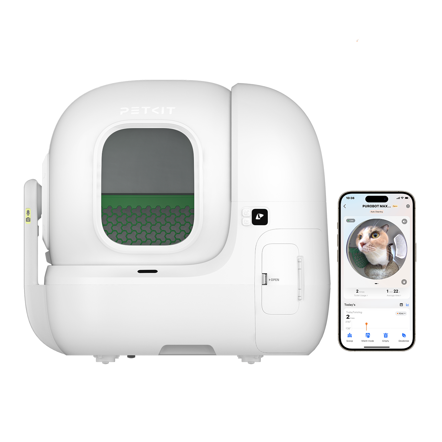 Purobot Max Pro Automatisches Katzenklo  Intelligente Selbstreinigung