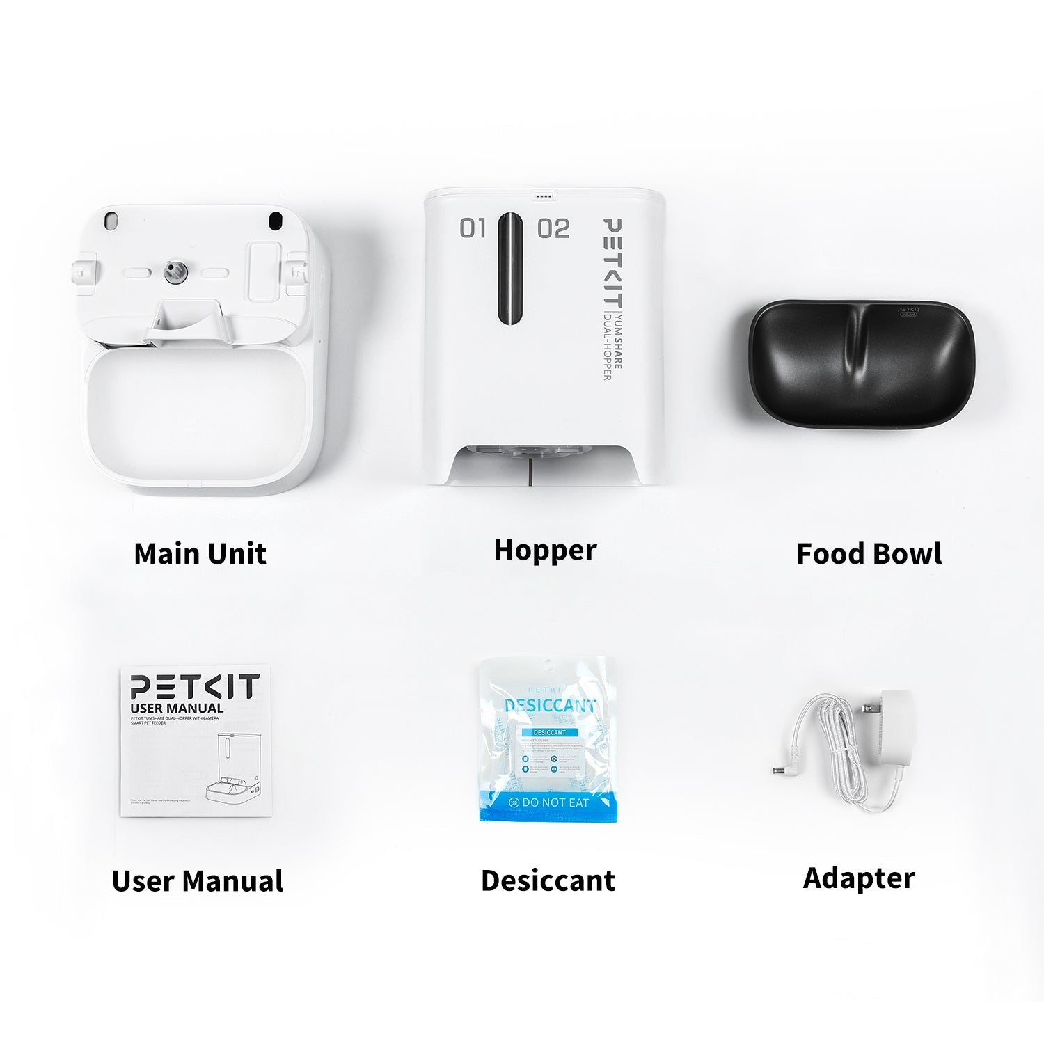 YumShare Doppeltrichter-Futterautomat mit Kamera