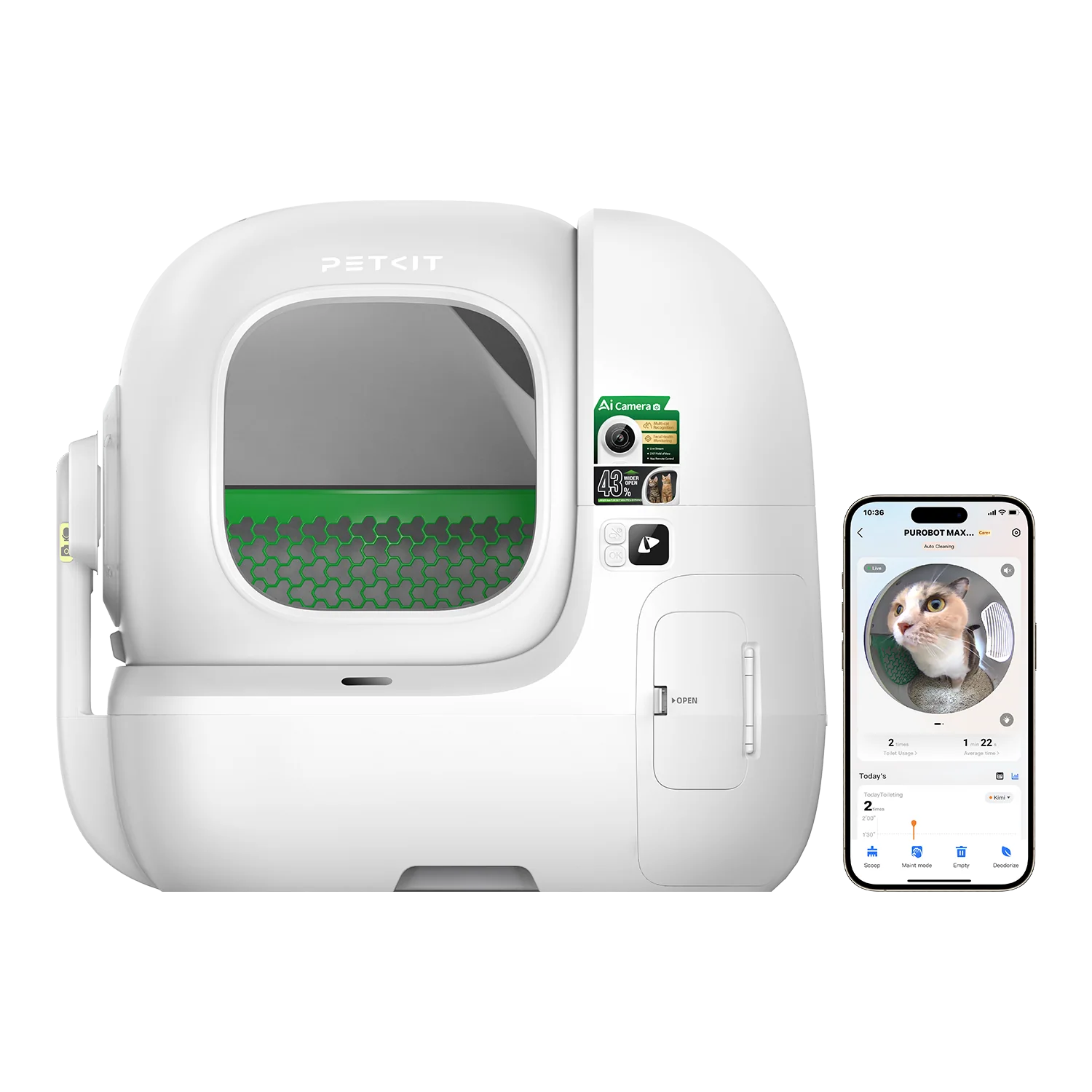 Purobot Max Pro 2 Automatic Cat Litter Box – Smart Cleaning