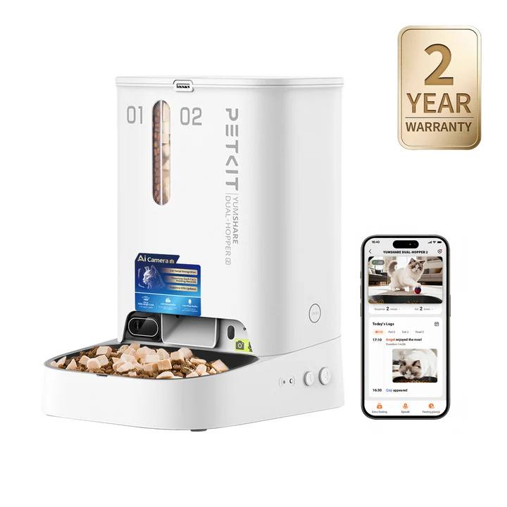 YumShare Dual-hopper 2 Automatic Feeder with Camera