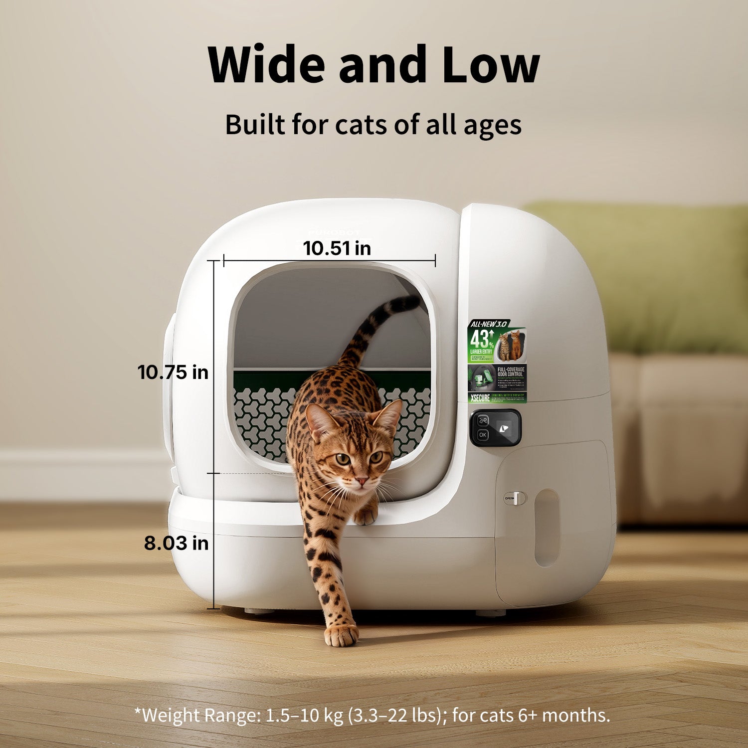 Purobot max 3 Automatic Cat Litter Box -EU plug