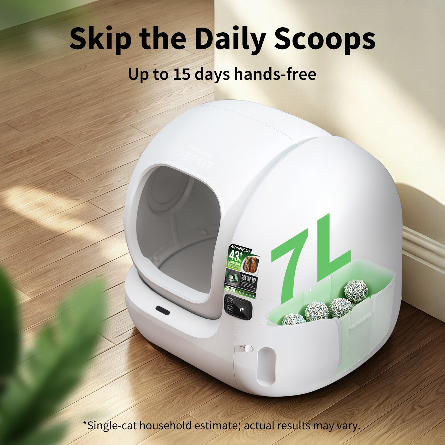 Purobot max 3 Automatic Cat Litter Box -EU plug