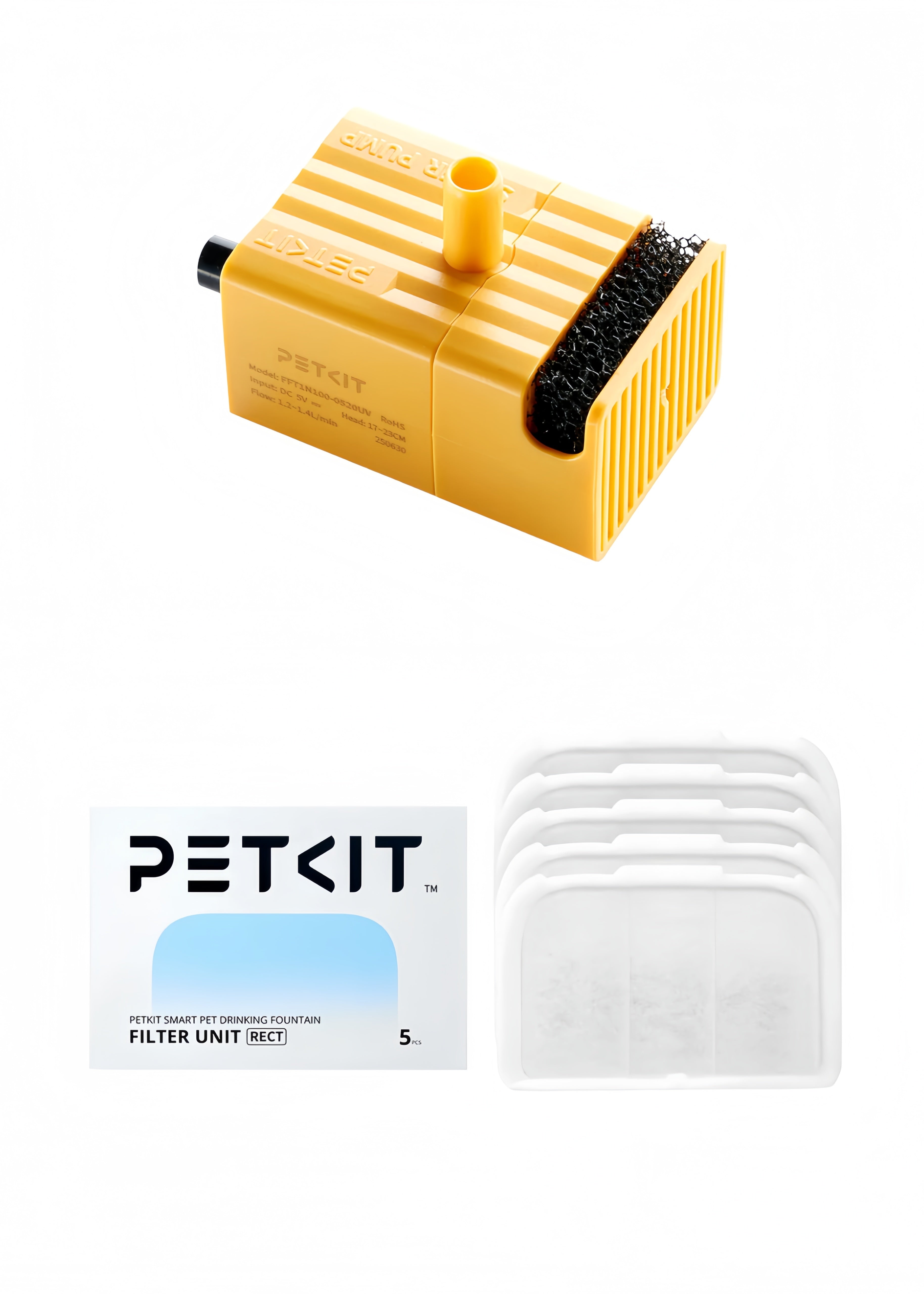 Wireless Water Pump FFT1-2 (UVC) & Filter Unit RECT 5.0