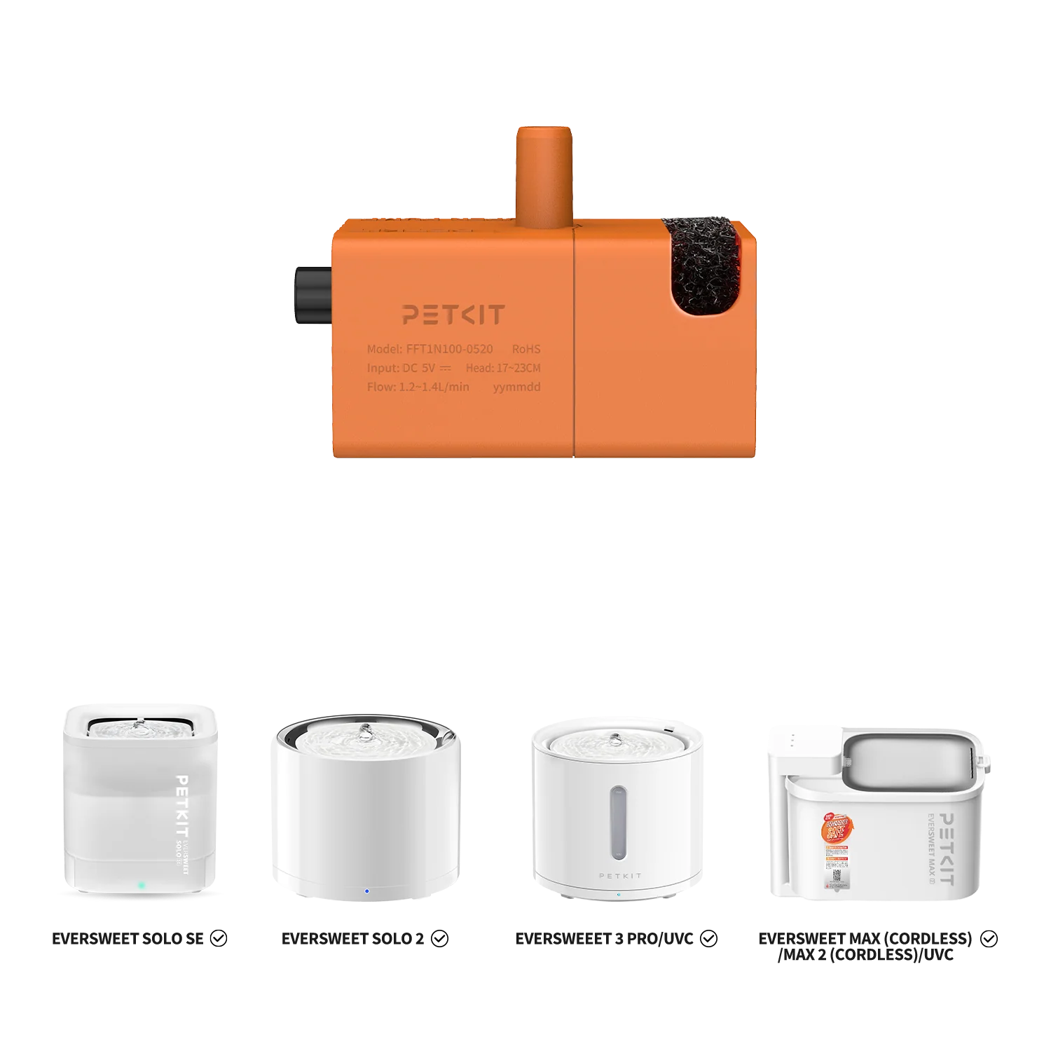 Wireless Water Pump FFT1-2 & Filter Unit RECT 5.0