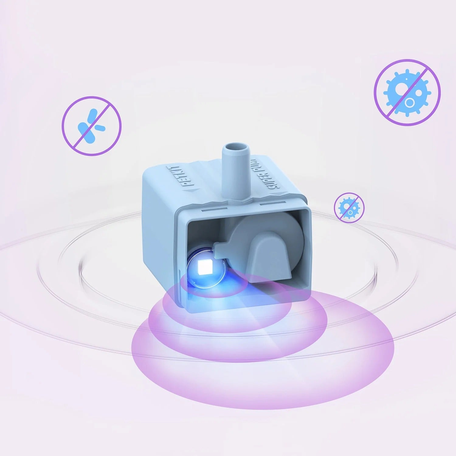 Wireless Water Pump (UVC) & Filter Unit RECT 5.0 | 5 pcs